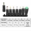 Universal 8 Tips 5.5x2.5mm 4.0x1.7 3.5x1.35mm 4.8x1.7mm DC Male Female Terminal AC Power Adapter Connector for PC Laptop Plug
