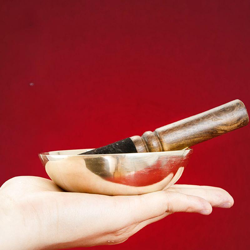 Поющие чаши ручной работы Инструмент для медитации и исцеления звуком Буддийские принадлежности Ударный инструмент Инструмент для массажа и исцеления звуком