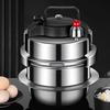 Мини-скороварка из нержавеющей стали, многофункциональная, с антипригарным покрытием, с поддоном и крышкой