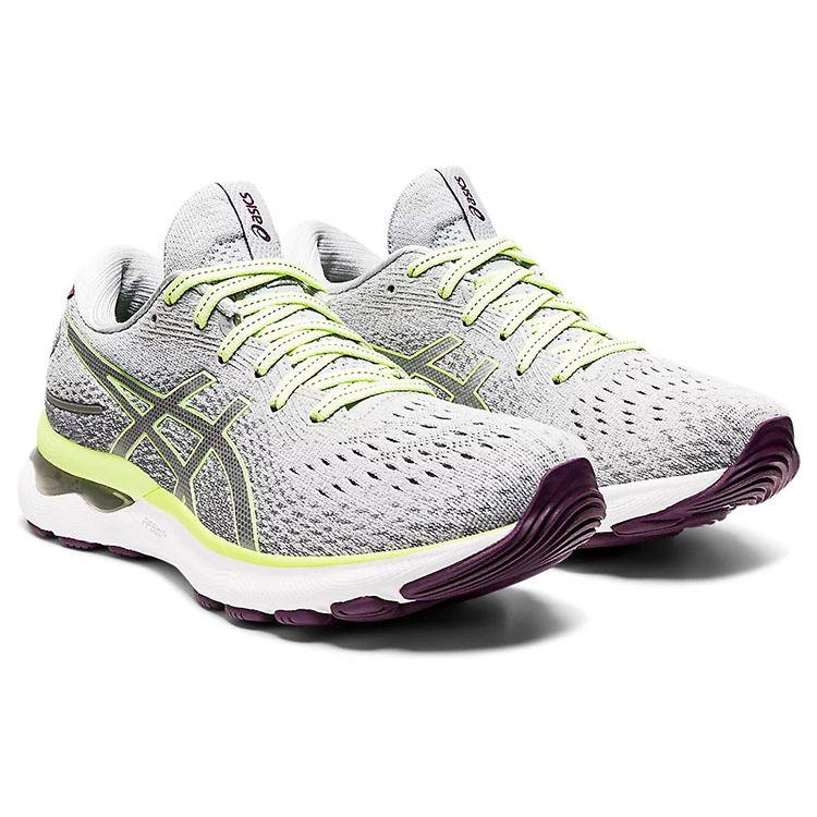 Asics Женские кроссовки Gel Nimbus 24 Piedmont Grey Lime Green 1012B201-020