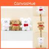 Adorable Creative Line Dog Plush Keychain Soft Cuddly Toy For Girls Heartwarming Gift