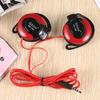 Q360 Wired Headphone with Microphone Line Control Bright Color 3.5mm Ear Hook Earphone Earpiece for Phone