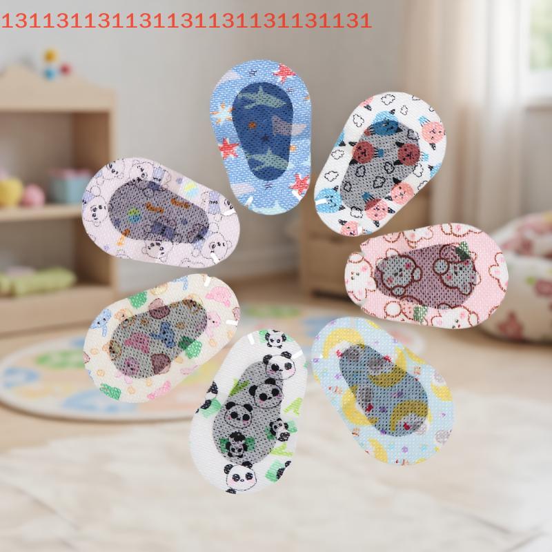 10 шт./набор Мягкая тренировочная повязка на глаза для детей Амблиопия Ортоптика Повязки для ленивого глаза Корректирующая маска для глаз для детей