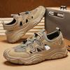 Fashion Comfortable Casual Men's Water Shoes Summer Trend Outdoor Walking Soft Bottom Breathable Beach Shoes Material Mesh Hiking Shoes