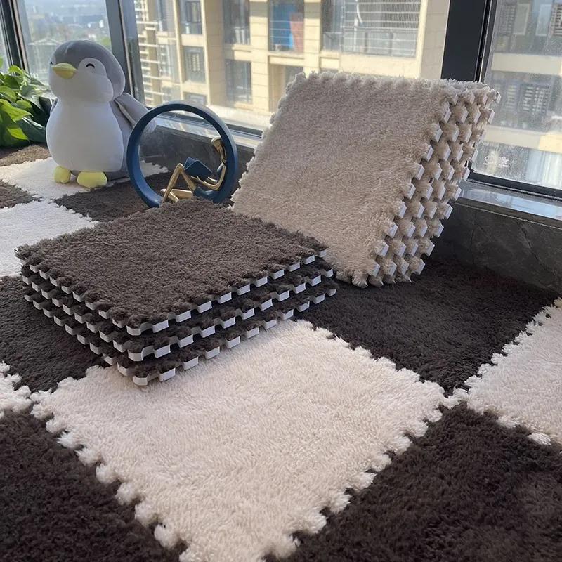 20pcs Activities Mat For Baby Soft Plush Kids Carpet Children's Play Rugs Toys EVA Foam Babies Puzzle Interlock Floor Mats 30*