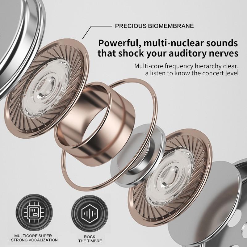 Беспроводная гарнитура Наушники с одним подвесным ухом L19 Светодиодный цифровой дисплей Bluetooth-наушники Стерео кнопка объемного звучания Наушники-вкладыши для телефонов