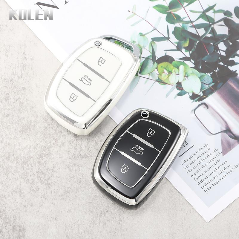 Чехол-брелок из ТПУ для автомобильного ключа Hyundai Tucson Sonata Fe Creta Ix25 Ix35 Ix45 I10 I20 I30 I40 Verna Solaris Mistra Elantra Accent