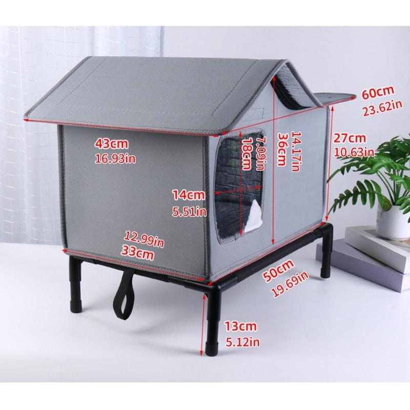 Легкая портативная лежанка для кошек, влагостойкая, утепленная лежанка для питомцев, для легкой транспортировки и универсального использования