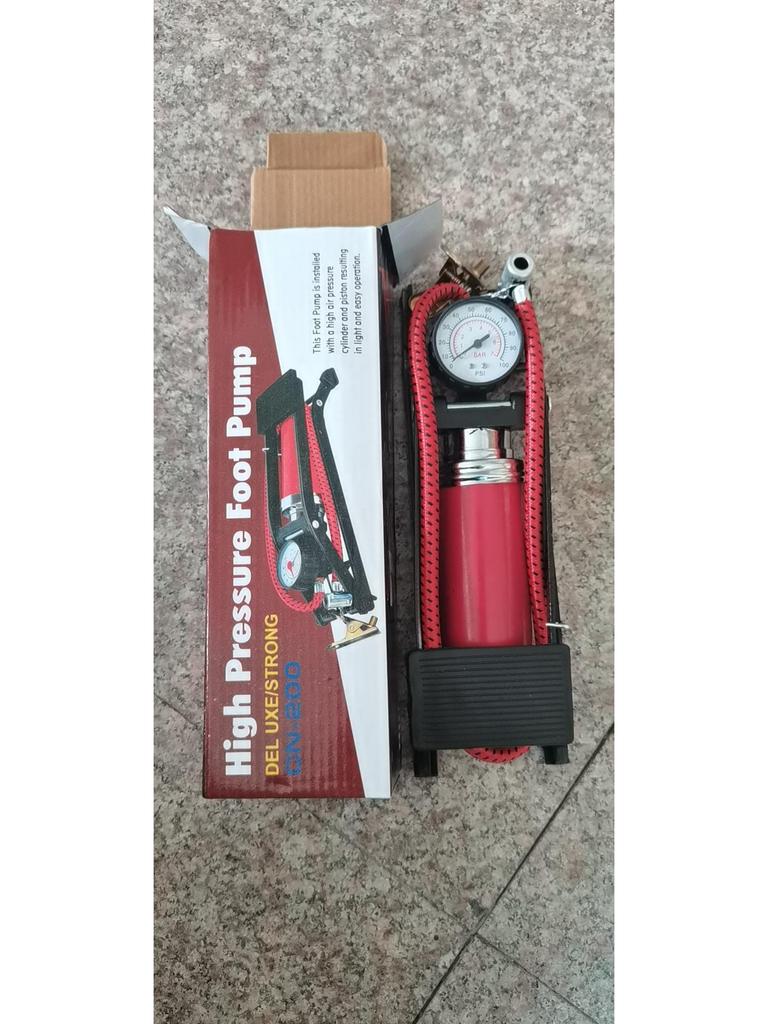 Portable Foot Pump for EVs, Bikes, Motorcycles, Cars & Home Use