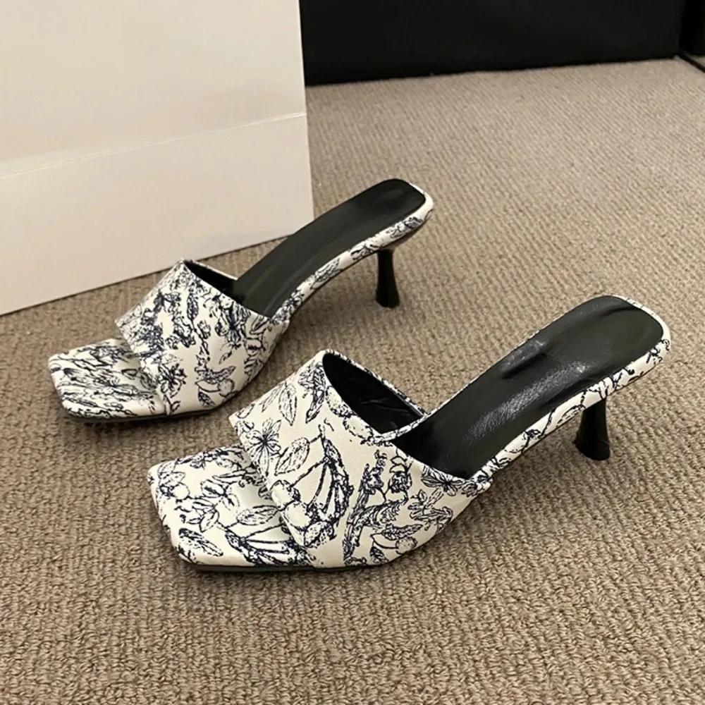 Модные сандалии De Mujer, женская спортивная обувь в стиле ретро 2024, новые летние модные сандалии для платья, повседневные тапочки, элегантные босоножки на высоком каблуке