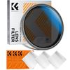 CONCEPT 43mm Variable ND Light Variable Irregularity 3 Cleaning Cloths Ideal for Landscape Photography K&F Filter, ND2-ND32, 5-Level Reduction,