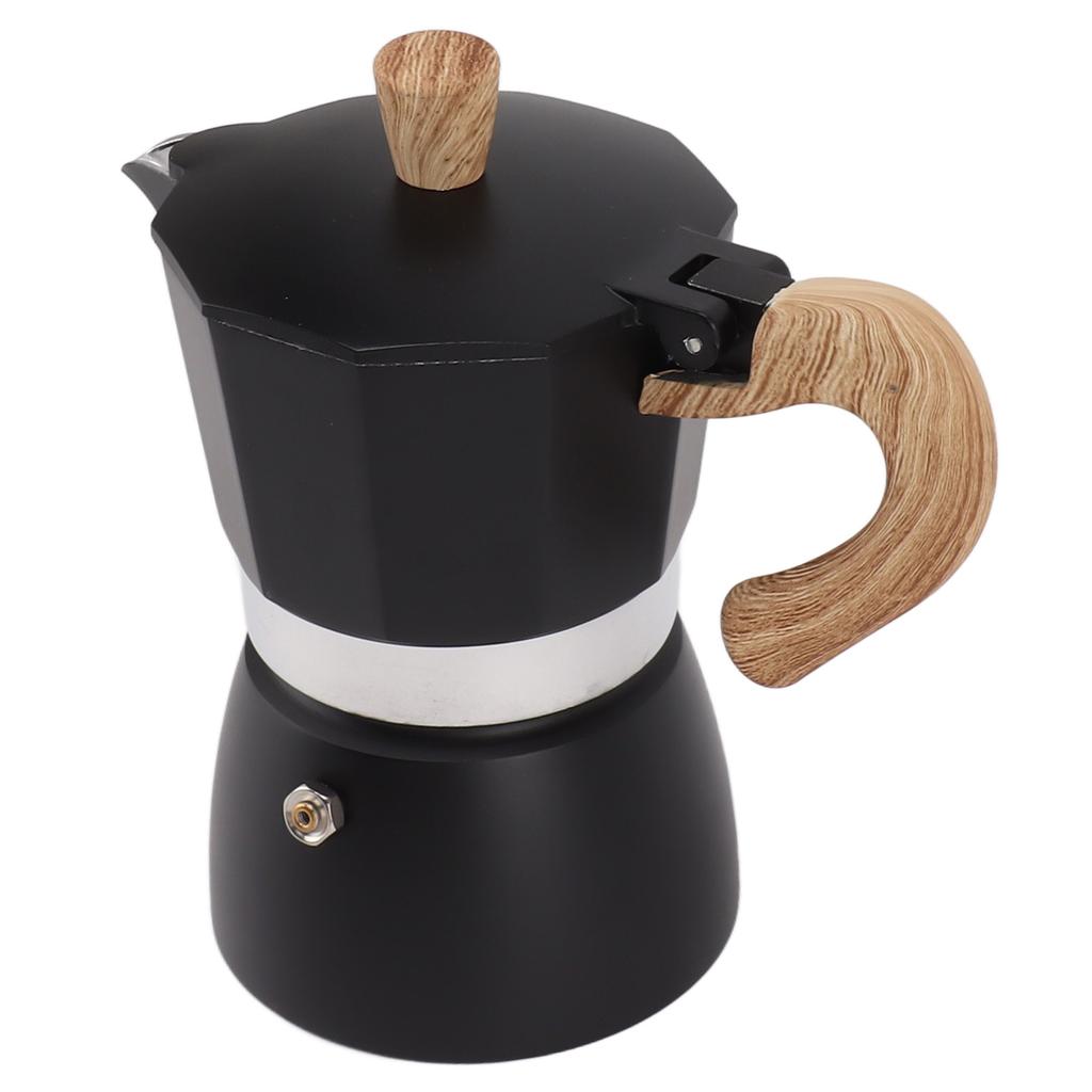 Moka Coffee Pot Octagonal Aluminum Classic Portable Hand Brewing Coffee Maker Moka Pot for Camping