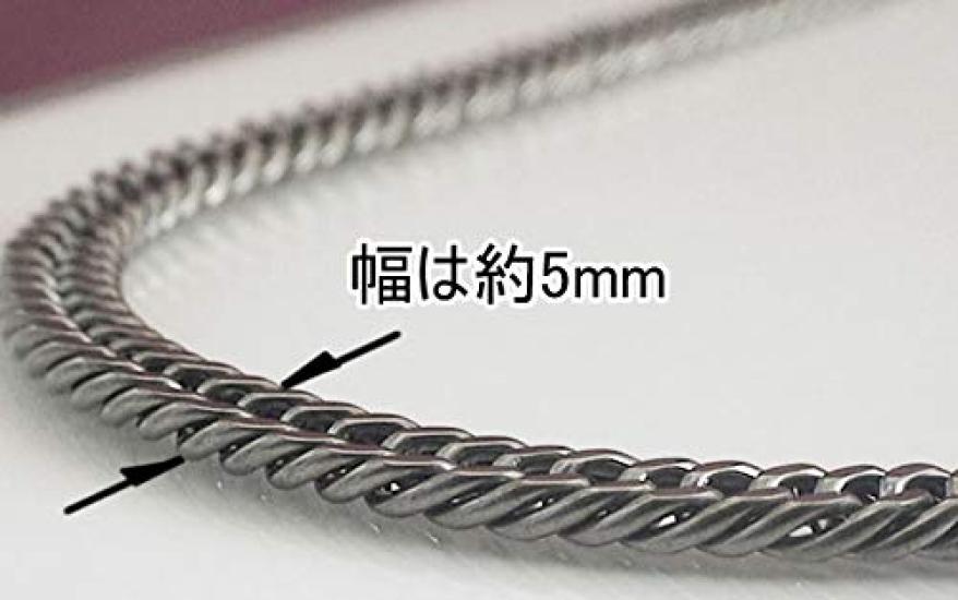 Цепочка-ожерелье Кихей из чистого титана с германием Легкая и нежная Простая двойная огранка, подходит для спорта (70см) дизайн, 6-сторонний Унисекс, (TGK-1-NB-70)