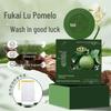 Мыло с эфирным маслом Hetaiyi Fuka Lucky Green Pomelo, ручная работа - Освежающий и очищающий аромат, уход за кожей.