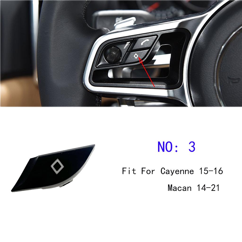 ESIRSUN Steering Wheel Multi-function Button Volume Adjustment Phone Switch Button For Porsche 2015-16 Cayenne 2014-21 Macan