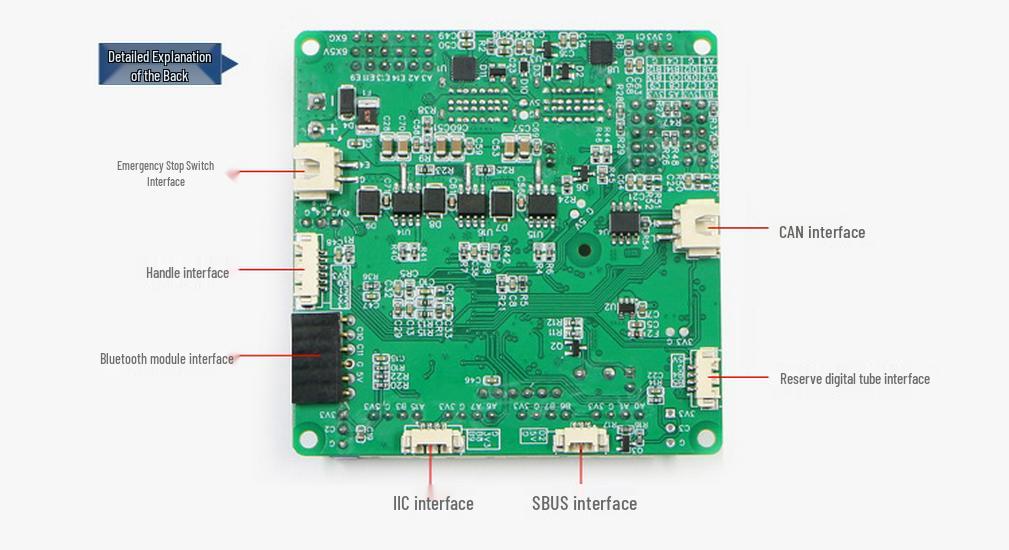 C50C ROS Robot Control Board: Integrated Drive-Control, Brushed Motor, Four-Wheel Drive AGV Chassis for Unmanned Robotics.