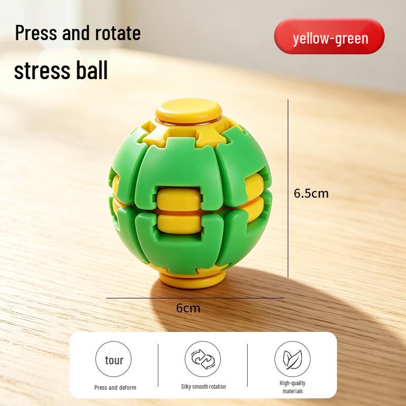 Вращающийся декомпрессионный шар 3D-печати - Спиральный гироскоп Fidget Toy