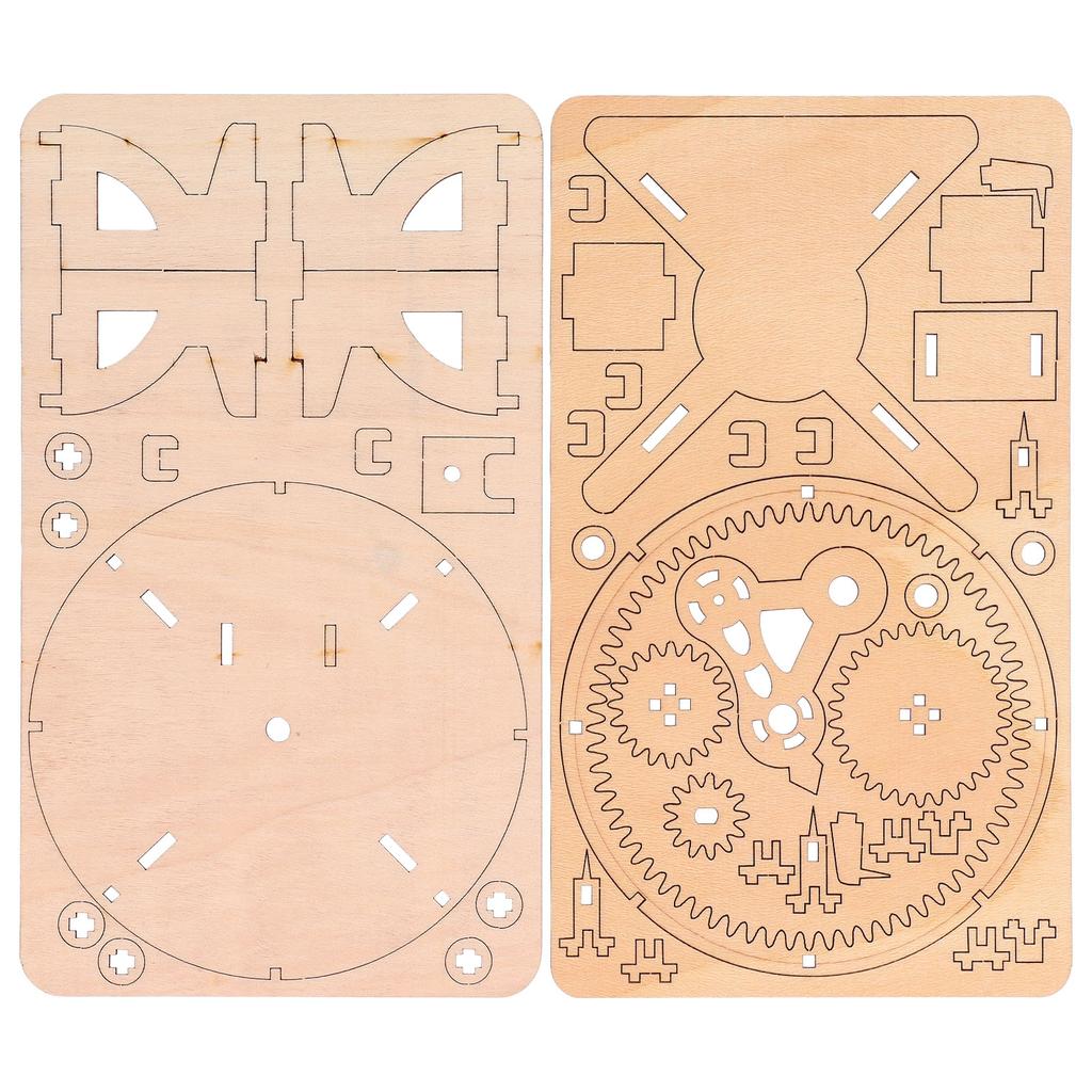 Solar System Wooden Model Sun Earth Moon Astronomy Brick STEM Educational Toy for Puzzle Teaching