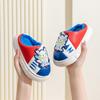 2024 Детские хлопковые тапочки Милые тапочки с героями мультфильмов для мальчиков и девочек Осенне-зимние семейные домашние тапочки для малышей на платформе