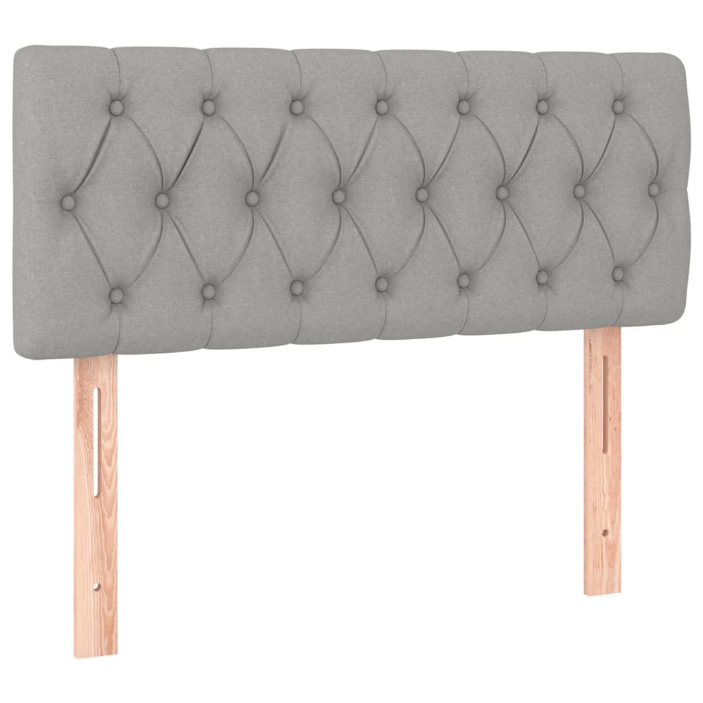 LED Headboard Light Grey 90x7x78 88 cm Fabric