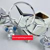 KMLB1 1 шт. эмблема Звезда Капот Автомобильный Капот Передний Логотип для Mercedes E S Class w204 w211 w205 W212 w203 w213 аксессуары Mercedes Benz