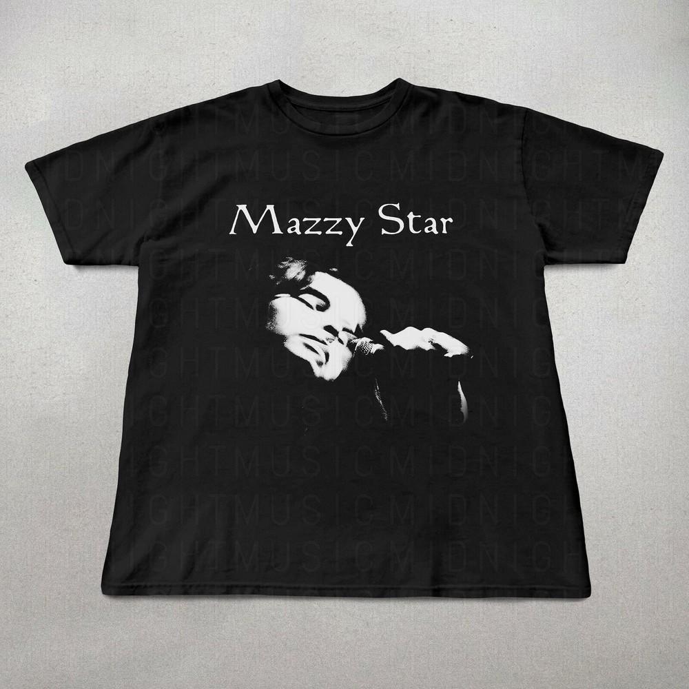 Новая футболка Mazzy Star 90-х Альт-рок Hope Sandoval Футболка унисекс Музыка, черная Футболка унисекс