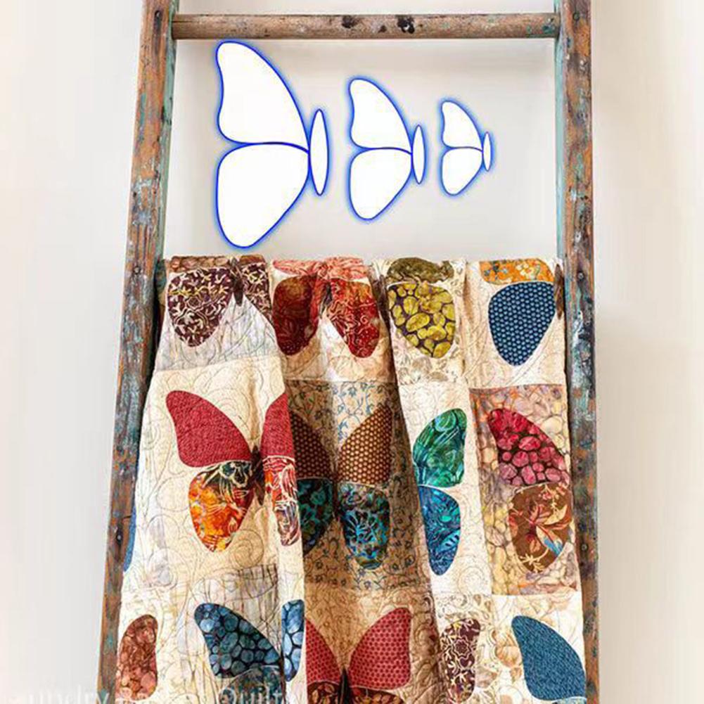 1 шт. Прозрачные шаблоны для шитья бабочки, DIY крафт пэчворк шаблон линейка, инструменты для квилтинга трафарет для рукоделия