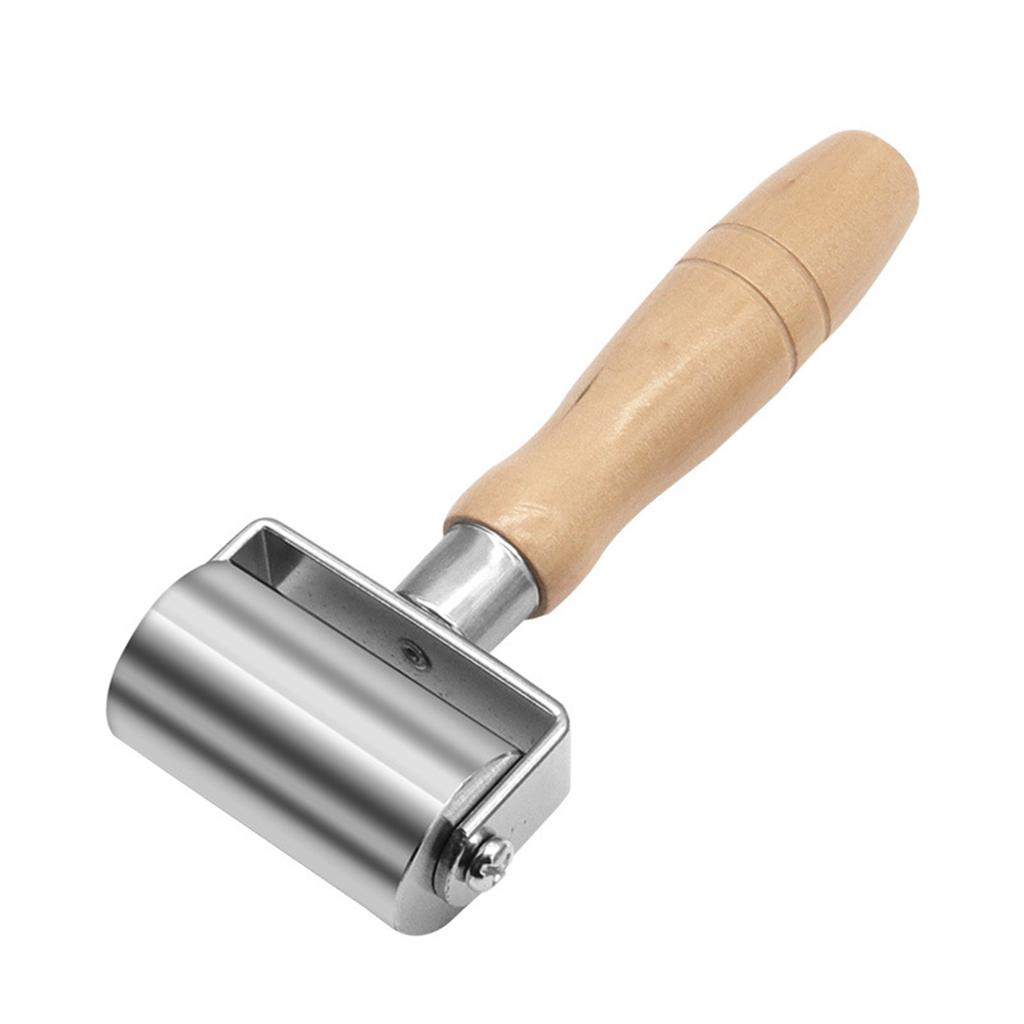 26mm 60mm 100mm Leather Press Edge Roller Wooden Handle Leather Rolling Craft Roller Seam Roller Leather Edge Creaser