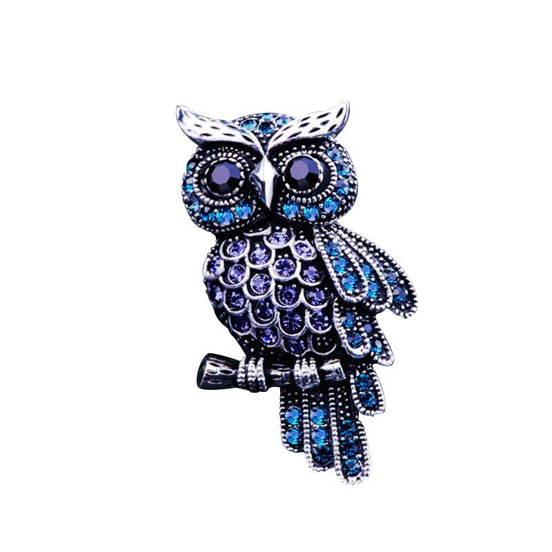 Лидер продаж, уникальная личность, изысканная брошь-сова с полным бриллиантовым покрытием, булавка для одежды