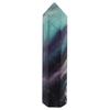 Natural Fluorite Quartz Crystal Hexagonal Wand for Decoration Ornament