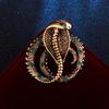 Retro Gift For Men Fashion Metal Snake Corsage Accessories Brooch Pins Jewelry