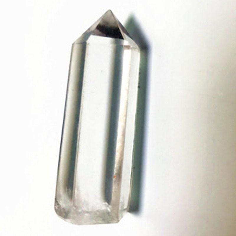 Natural White Clear Quartz Crystal Point Healing Wand Mineral Ornament Specime