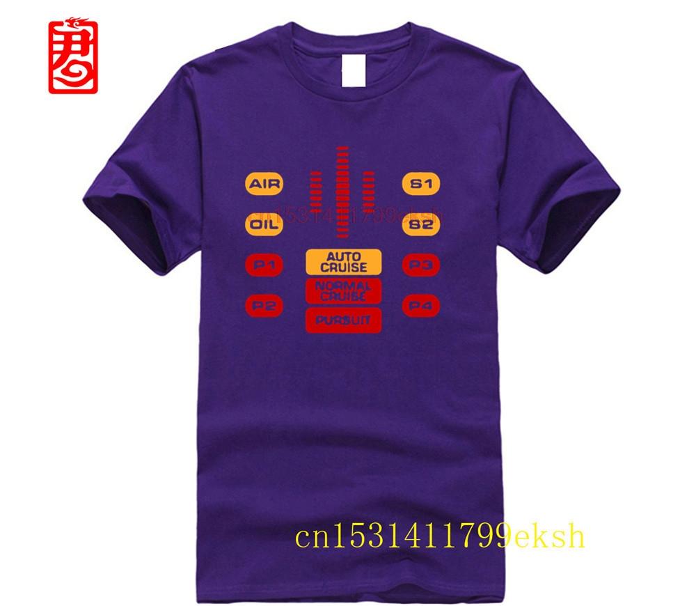 Hot Sale Summer Style Camiseta El Coche Fantastico Panel De Control Knight Rider Kitt Shirt Maglietta Tee Shirt