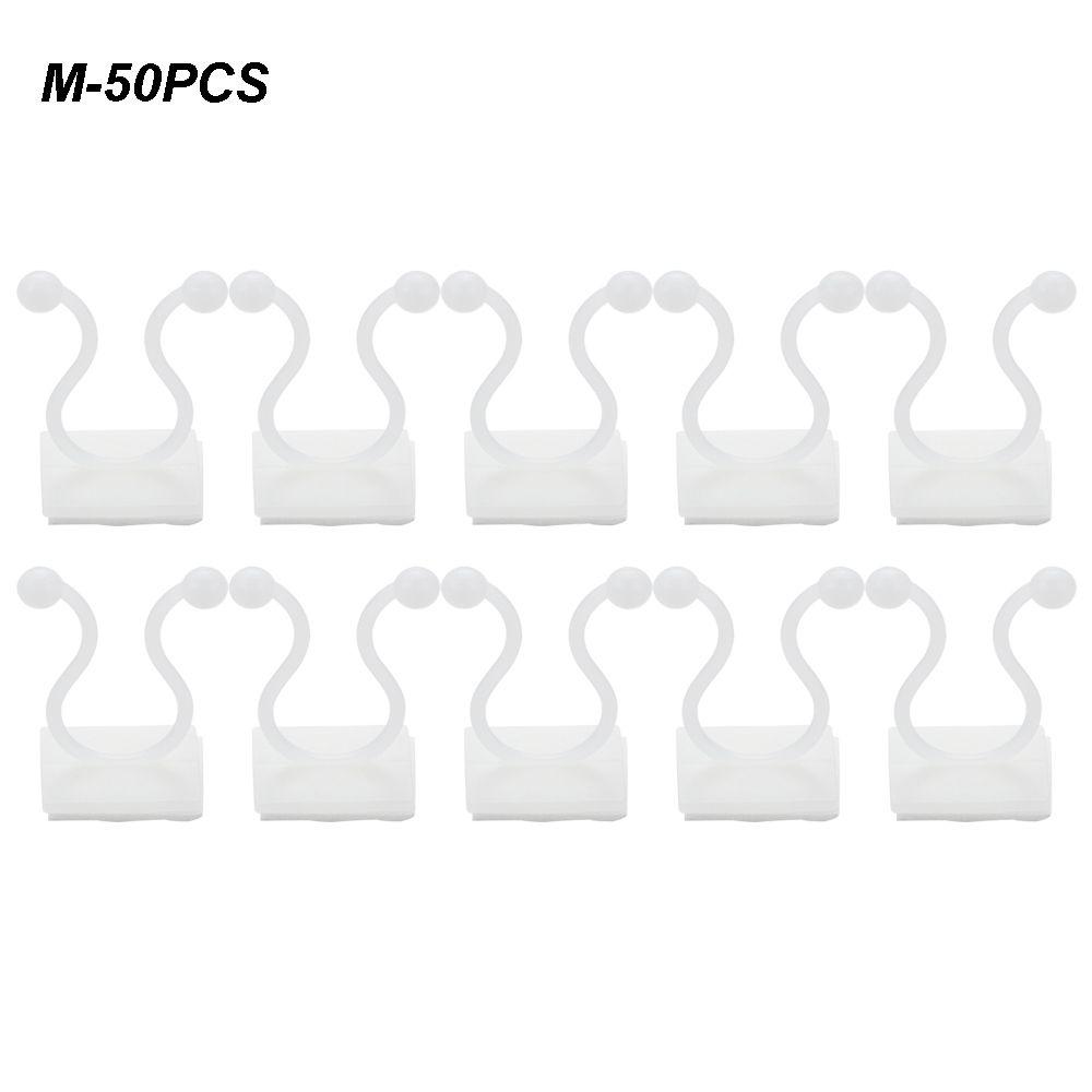 10/50PCS Invisible Climbing Wall Sticky Hook Greenhouse Bracket Wall Vines Rattan Clamp Plant Clip