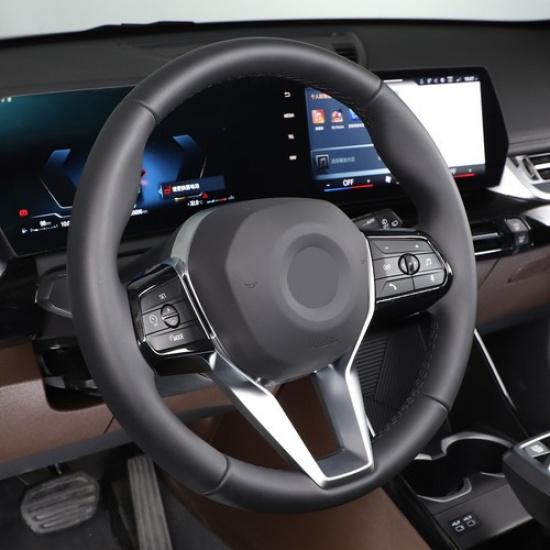 Glossy Black Interior Steering Wheel Button Trim Cover For BMW X1 23-24