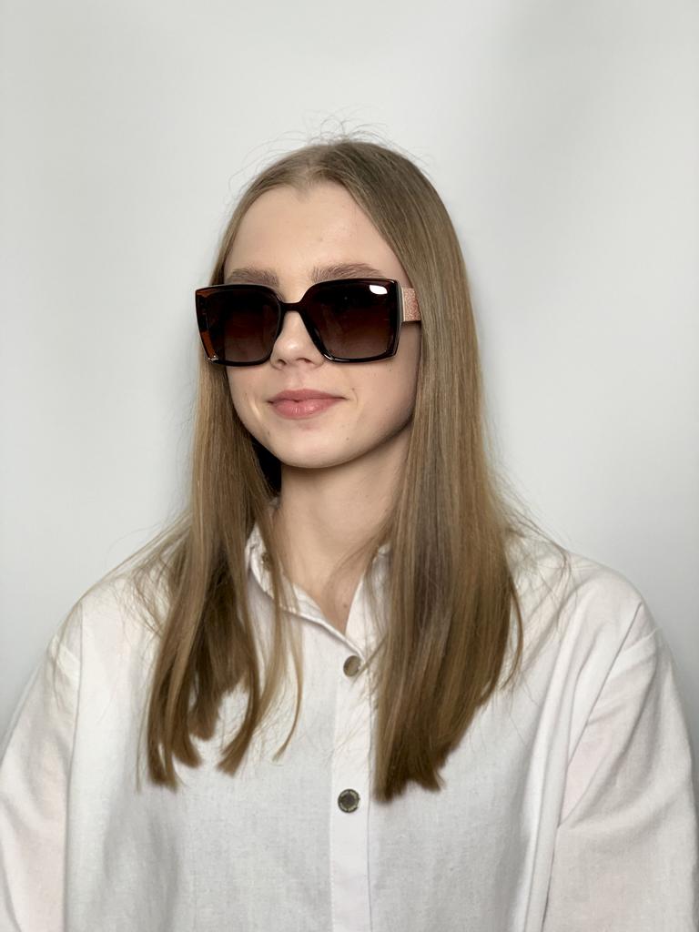 Женские солнцезащитные очки Блестящая дужка Очки Мода Открытый пляжный отдых Солнцезащитные очки