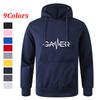 Men's Multi - Color Fashionable Casual Printed Pocket Sports Fitness Sweatshirt Pullover Hoodie