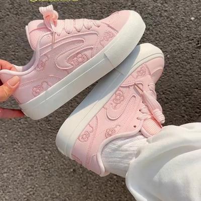 Корейские кеды в стиле кампус женские 2025 осень новая милая платформа белые туфли женские туфли универсальные студенческие повседневные туфли