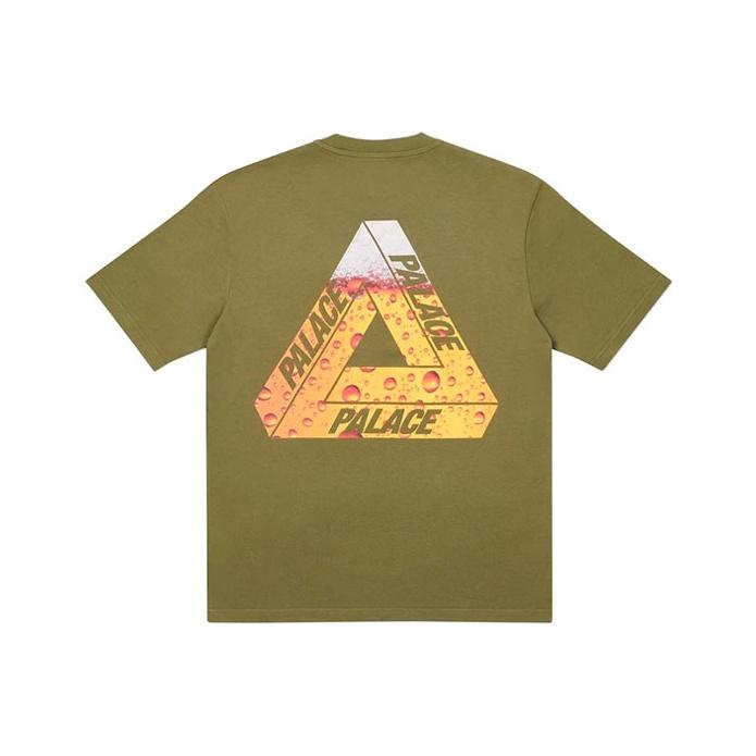 Palace Футболка Tri-Lager Оливковая Унисекс Топы Зеленая P19TS224