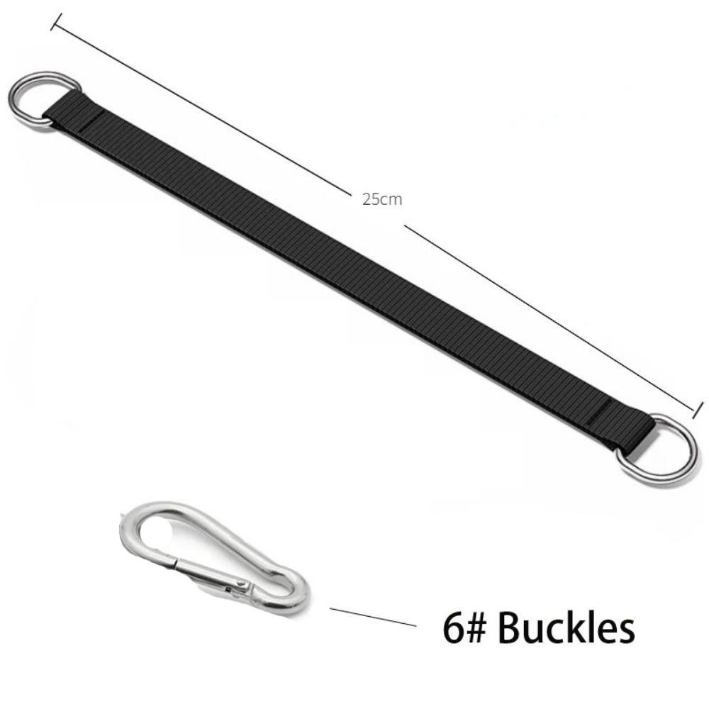 Однослойные ремни для подвешивания качелей на дереве, дакрон, сверхпрочные, с крюком и кольцом, удлинительный ремень для одной перекладины, гамак