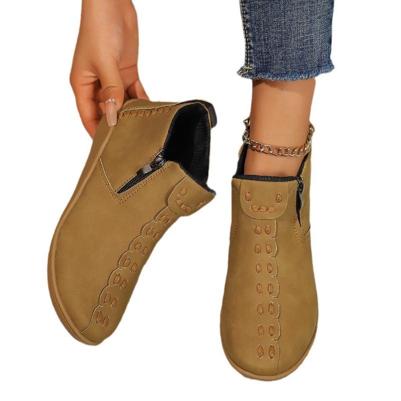 Женская обувь осень и зима новые ботинки Мартина женские высокие универсальные короткие ботинки женские повседневные ботинки на плоской подошве рабочие женские ботинки