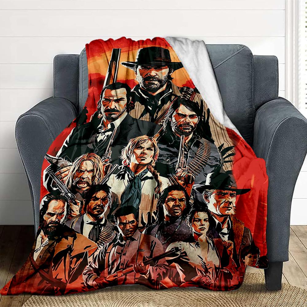 Cowboys Flannel Blanket Throw Blanket Soft Warm Sofa Bed Camping Car home Decor Unique Christmas Gift C9301239