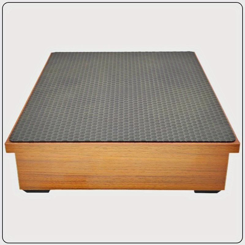 Wooden Footstool with Cushion Footrest for Office, Bathroom, Kitchen, Garden & Step-Up Stool, Protection Against Fatigue and Varicose Veins ARI