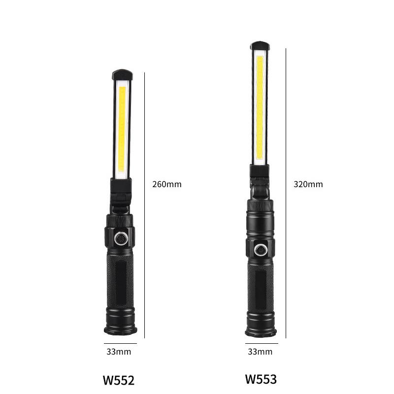 Multifunctional Folding Work Light LED Flashlight Magnetic Lamp 360° Rotating Portable Camping Light 5 Lighting Modes Lamp