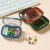 Mini Medicine Pills Box Portable Storage Box Pills Dispenser Pill Organizer Tablet Pillbox Case Container