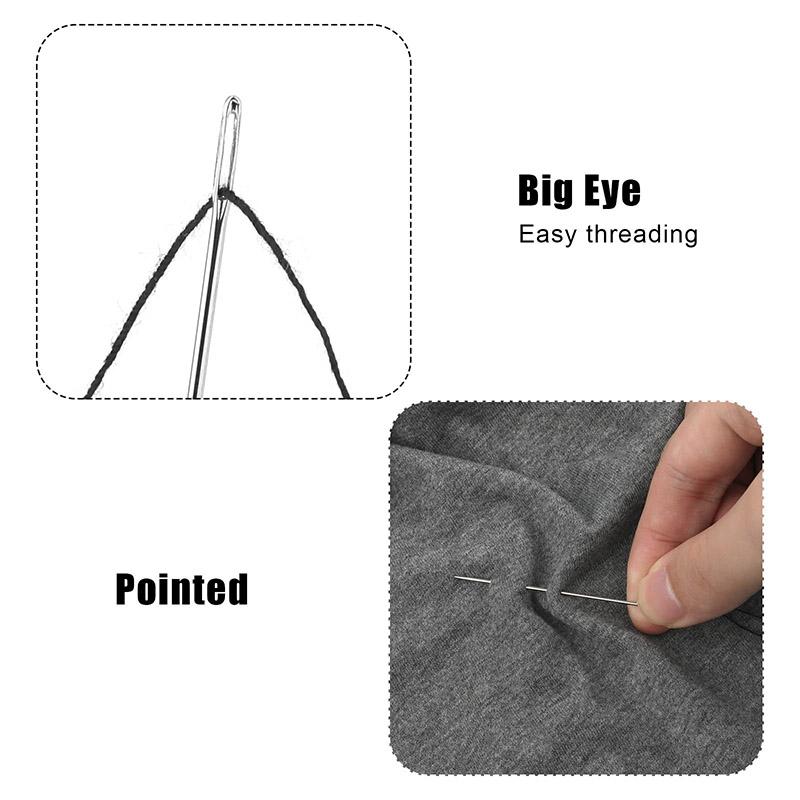 DIY Sewing Package Needles, Blind Set, Side Opening Hole, Fast Breaking, Stainless Steel, Hand Needle Tools, Home Jewelry
