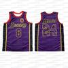 New Basketball Jersey No.8&24 Summer Sleeveless T-shirt Sports Breathable Quick Drying Tank Top Family Match Unisex