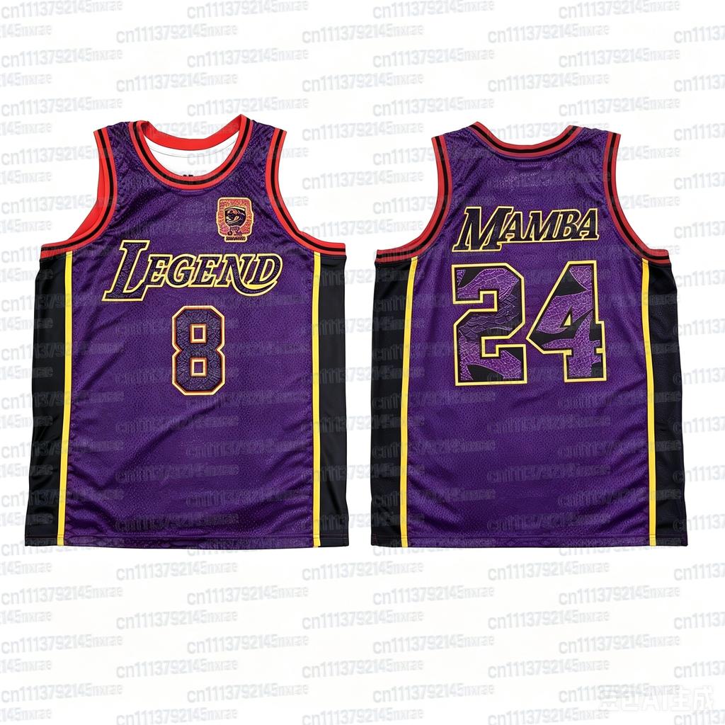 New Basketball Jersey No.8&24 Summer Sleeveless T-shirt Sports Breathable Quick Drying Tank Top Family Match Unisex