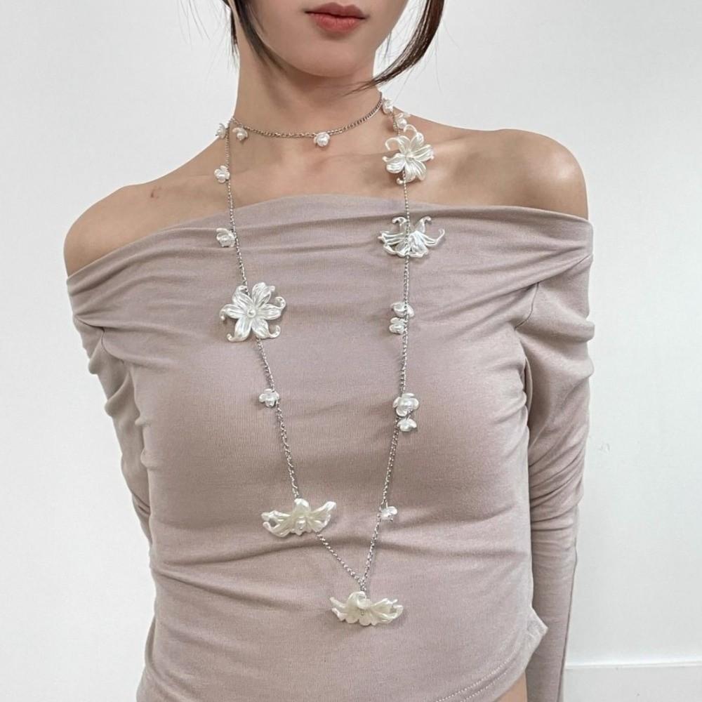 Y2K Flower Waist Chain Multi-layer Bohemian Body Chain Elegant Metal Belly Chain  Jeans Decoration