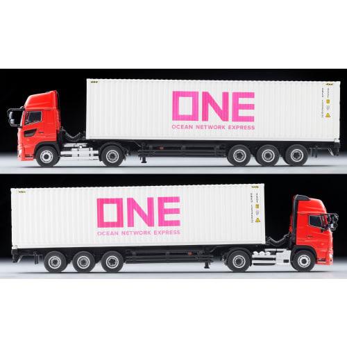TOMYTEC Tomica Limited Vintage Neo 1/64 LV-N292d Hino Profia 40ft Marine Container Trailer (Toho Sharyo TC36H1C34) Ocean Network Express Gray Containe